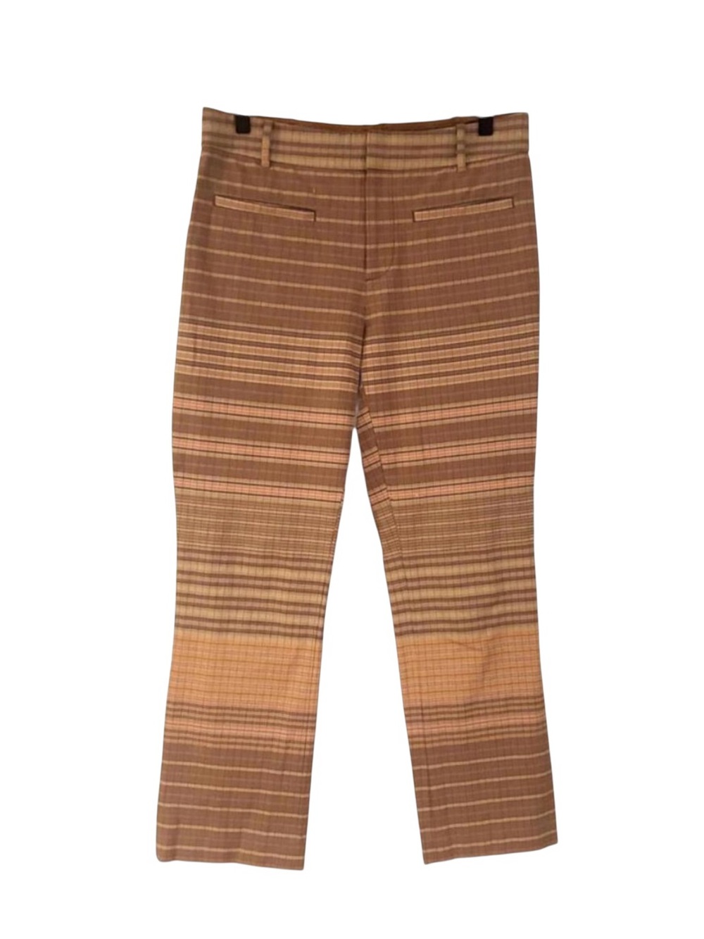 Brixton Brown & Tan Striped Women's Trousers